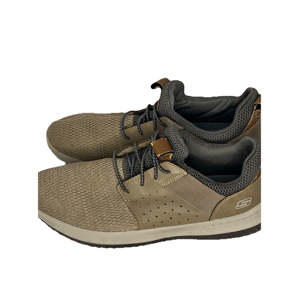 Skechers Classic Fit Air-Cooled Memory Foam Sneakers Taupe Mens 10.5 65474 TPE - Picture 5 of 9